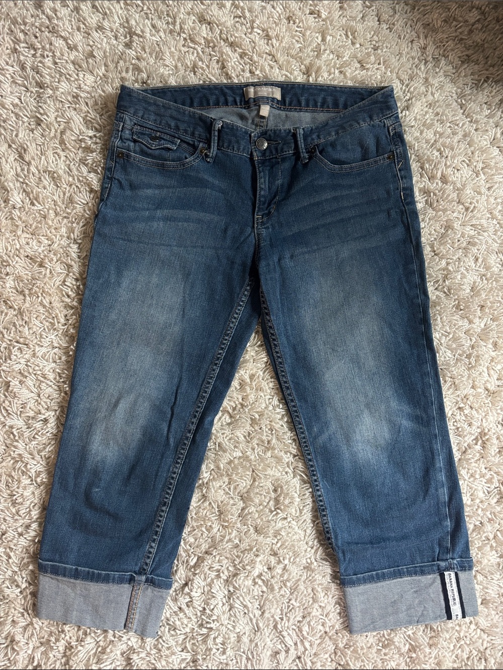 Banana Republic Dark Blue Cropped Jeans